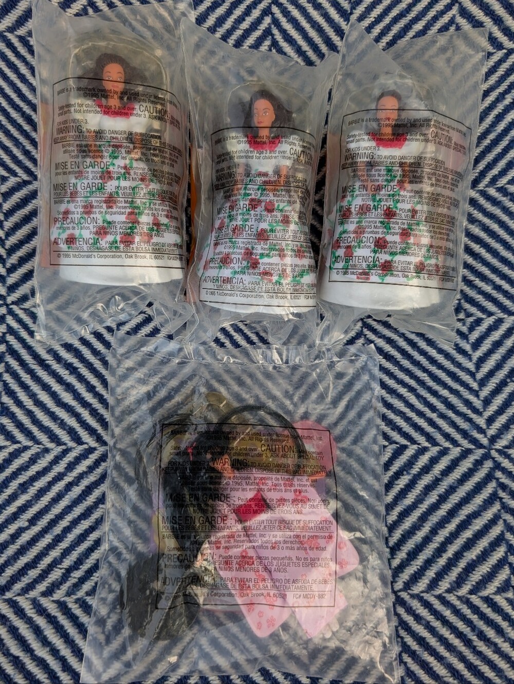 McDonald's Happy Meal Barbies - Set Of 4 - New In Bag